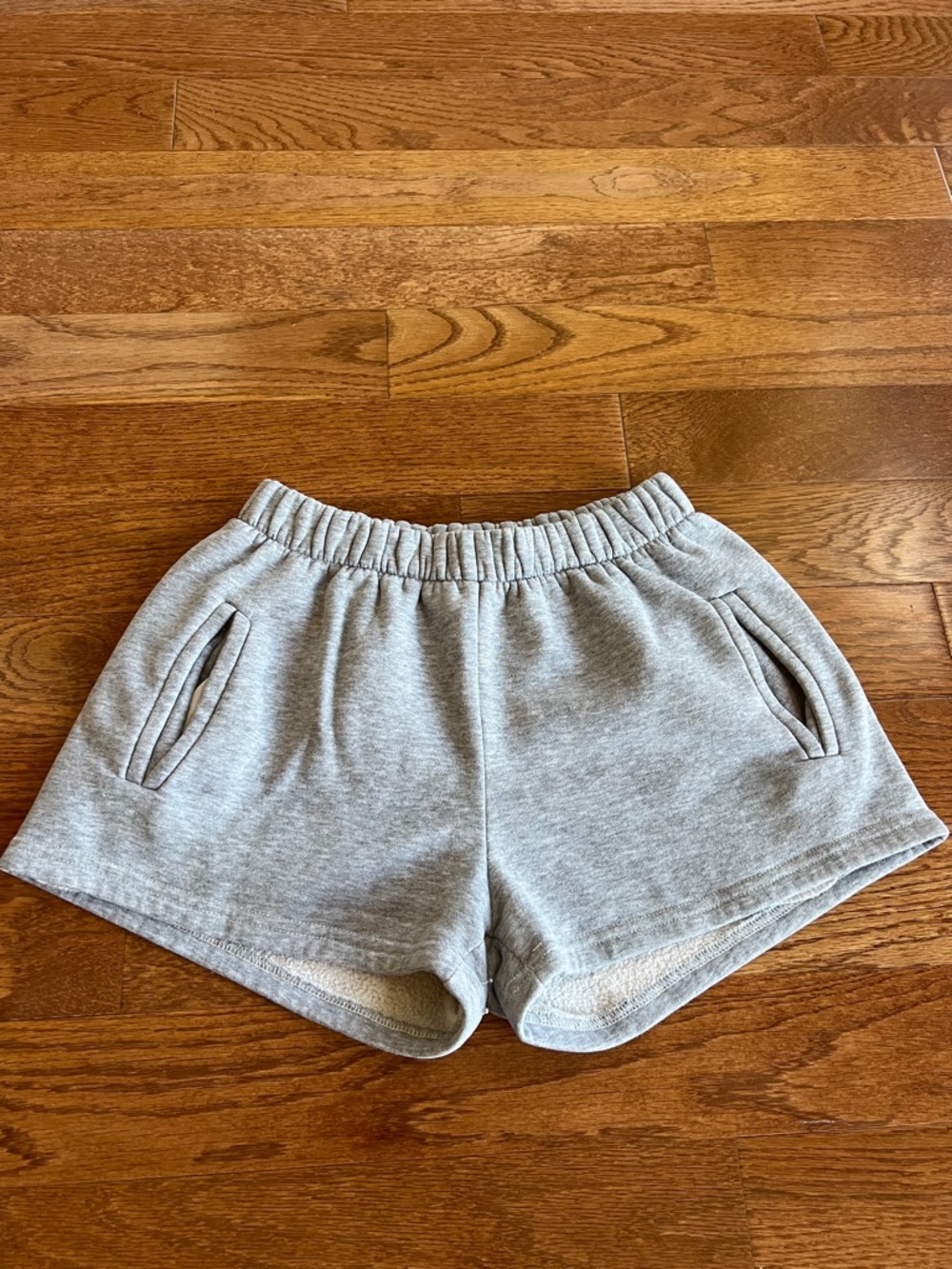 TIC TOC Cozy Gray Elastic Waist Sweatshorts